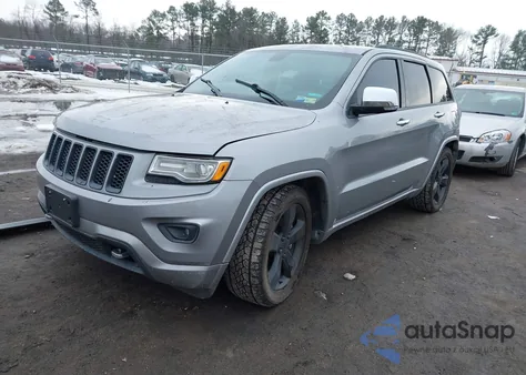 2014 Jeep Grand Cherokee Overland z USA, uszkodzony, nr VIN 1C4RJFCM5EC580597
